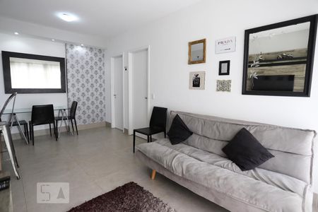 Sala de apartamento à venda com 1 quarto, 50m² em Empresarial 18 do Forte, Barueri