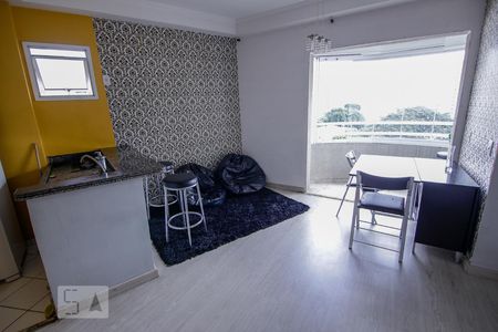Sala e Cozinha de apartamento à venda com 1 quarto, 45m² em Campos Elíseos, São Paulo