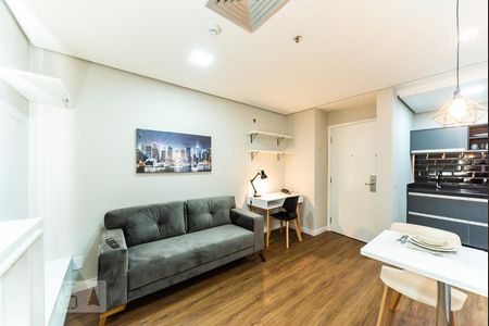 Sala de apartamento para alugar com 1 quarto, 44m² em Jardim Bela Vista, Santo André