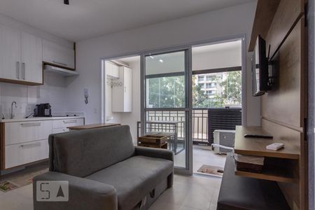 Sala de apartamento para alugar com 1 quarto, 39m² em Vila Andrade, São Paulo