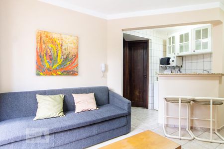 Sala de apartamento para alugar com 1 quarto, 40m² em Água Verde, Curitiba