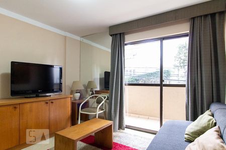 Sala de apartamento para alugar com 1 quarto, 40m² em Água Verde, Curitiba