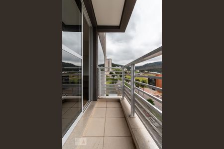 Varanda da Sala de apartamento à venda com 2 quartos, 58m² em Tamboré, Santana de Parnaíba