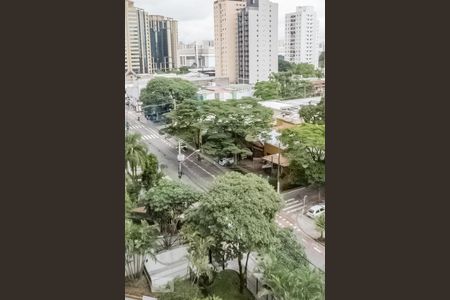 Vista varanda de apartamento à venda com 1 quarto, 45m² em Indianópolis, São Paulo