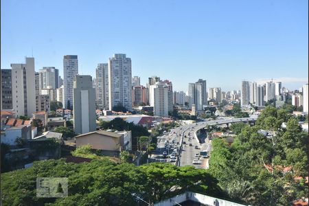 Vista de apartamento à venda com 1 quarto, 58m² em Santo Amaro, São Paulo