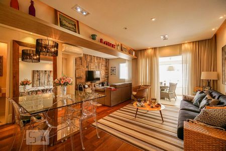 Sala de apartamento à venda com 3 quartos, 97m² em Vila Bertioga, São Paulo