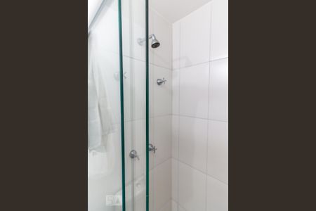 Box do Banheiro da Suíte de apartamento para alugar com 1 quarto, 50m² em Alphaville Conde Ii, Barueri