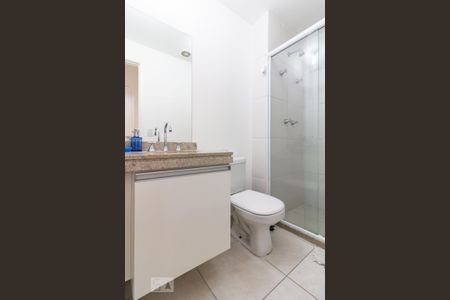 Banheiro da Suíte de apartamento para alugar com 1 quarto, 50m² em Alphaville Conde Ii, Barueri