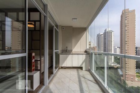 Varanda de kitnet/studio para alugar com 1 quarto, 35m² em Real Parque, São Paulo