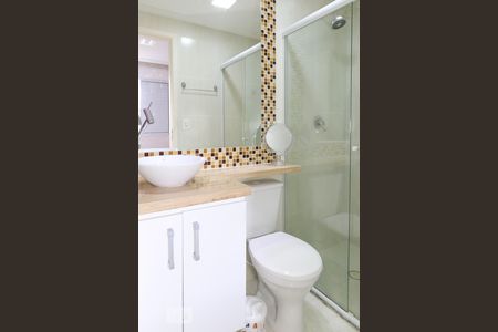 Banheiro da suite de apartamento para alugar com 2 quartos, 67m² em Vila Gustavo, São Paulo