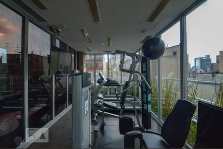 Studio à venda com 26m², 1 quarto e sem vaga Studio à venda com 26m², 1 quarto e sem vagaAcademia