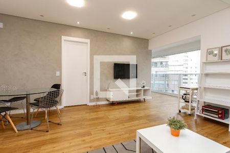 Sala de apartamento à venda com 1 quarto, 48m² em Vila Gertrudes, São Paulo