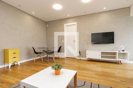 Sala de apartamento à venda com 1 quarto, 48m² em Vila Gertrudes, São Paulo