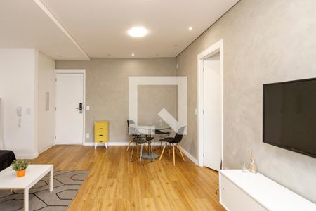 Sala de apartamento à venda com 1 quarto, 48m² em Vila Gertrudes, São Paulo