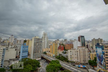 Terraço de kitnet/studio à venda com 1 quarto, 27m² em Campos Elíseos, São Paulo
