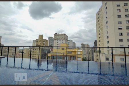 Piscina de kitnet/studio à venda com 1 quarto, 27m² em Campos Elíseos, São Paulo