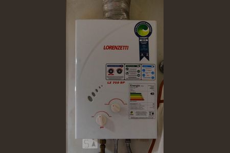 Apartamento para alugar com 61m², 1 quarto e 1 vagaAquecedor a gás da cozinha americana