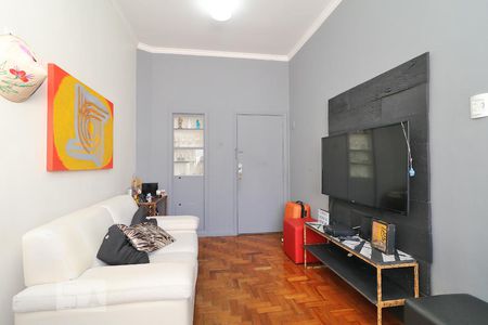Sala. de apartamento à venda com 1 quarto, 42m² em Copacabana, Rio de Janeiro