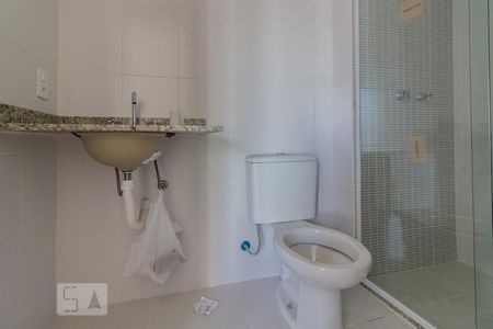 Banheiro de apartamento à venda com 1 quarto, 42m² em Vila Alpina, Santo André
