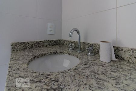Detalhe do Banheiro de apartamento à venda com 1 quarto, 42m² em Vila Alpina, Santo André