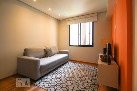 Sala de apartamento para alugar com 1 quarto, 37m² em Moema, São Paulo