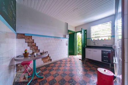 Cozinha de casa para alugar com 1 quarto, 55m² em Jardim, Santo André