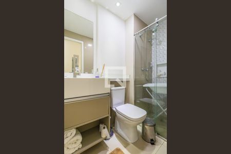 Banheiro Social de apartamento à venda com 2 quartos, 59m² em Tamboré, Barueri