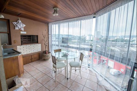Sacada com churrasqueira de apartamento para alugar com 3 quartos, 123m² em Ideal, Novo Hamburgo