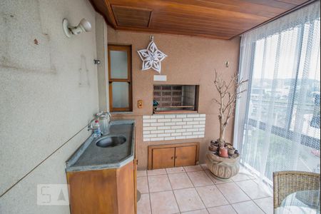 Sacada com churrasqueira de apartamento para alugar com 3 quartos, 123m² em Ideal, Novo Hamburgo