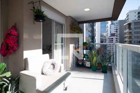 Varanda da Sala de apartamento à venda com 1 quarto, 47m² em Consolação, São Paulo