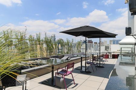 Studio para alugar com 35m², 1 quarto e sem vagaChurrasqueira