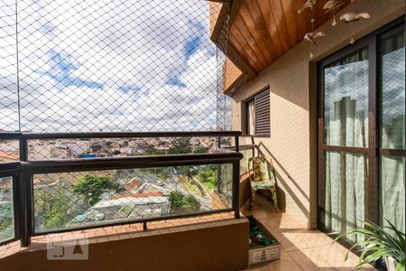 Varanda da Sala de apartamento à venda com 3 quartos, 130m² em Parque das Nações, Santo André