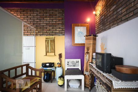 Sala da cobertura de apartamento para alugar com 1 quarto, 72m² em Jardim Londrina, São Paulo