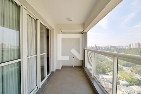 Varanda da Sala de apartamento para alugar com 1 quarto, 40m² em Panamby, São Paulo