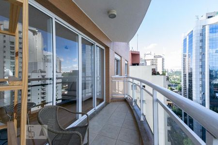 Varanda da Sala de apartamento para alugar com 3 quartos, 110m² em Itaim Bibi, São Paulo