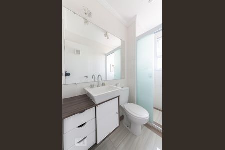 Banheiro de apartamento à venda com 2 quartos, 48m² em Chácara das Nações, Campinas