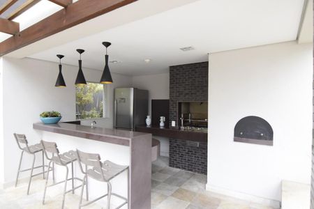 Studio à venda com 42m², 1 quarto e 1 vagaChurrasqueira