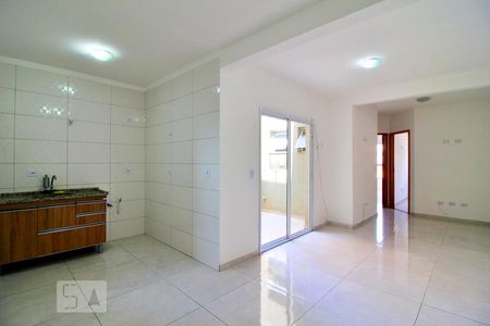 Sala/Cozinha de apartamento à venda com 2 quartos, 70m² em Campestre, Santo André
