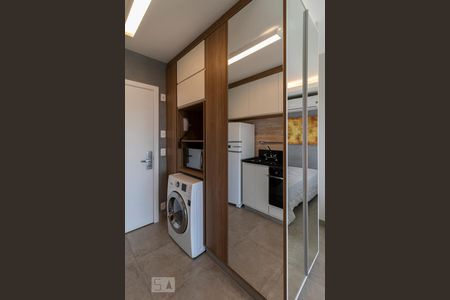 Cozinha de kitnet/studio para alugar com 1 quarto, 33m² em Brooklin Paulista, São Paulo