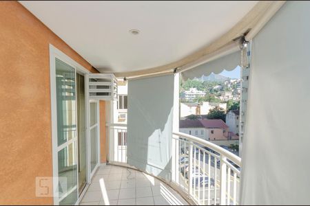 Varanda da sala de apartamento para alugar com 3 quartos, 85m² em Tijuca, Rio de Janeiro