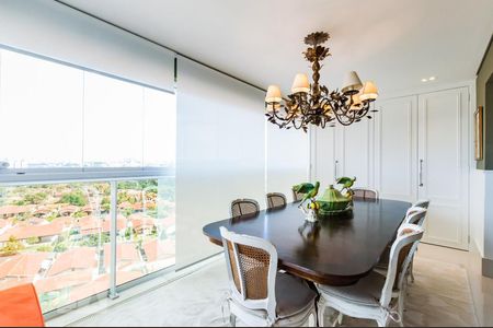 Varanda Gourmet Integrada  de apartamento à venda com 3 quartos, 153m² em Fazenda São Quirino, Campinas