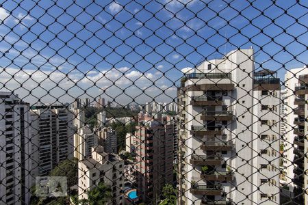 Varanda _ Vista de apartamento para alugar com 4 quartos, 592m² em Vila Andrade, São Paulo