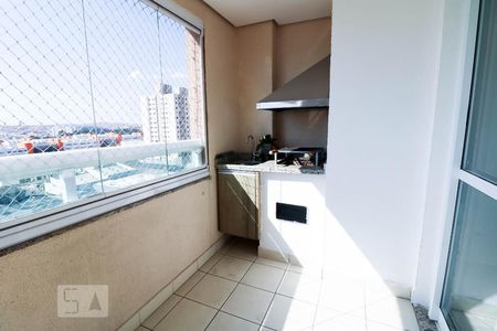 Varanda gourmet de apartamento à venda com 3 quartos, 79m² em Campestre, Santo André