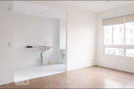 Sala e cozinha de apartamento à venda com 2 quartos, 60m² em Marechal Rondon, Canoas
