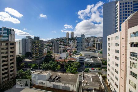 Vista Sala e Quartos de apartamento para alugar com 3 quartos, 115m² em Funcionários, Belo Horizonte