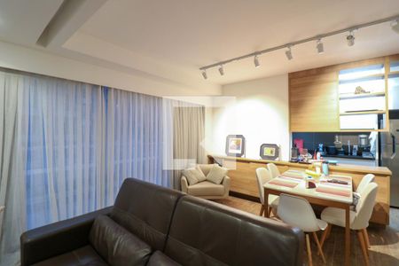 Sala de apartamento à venda com 1 quarto, 84m² em Vila Gertrudes, São Paulo