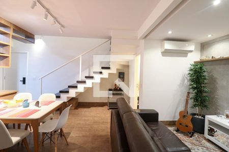 Sala de apartamento à venda com 1 quarto, 84m² em Vila Gertrudes, São Paulo