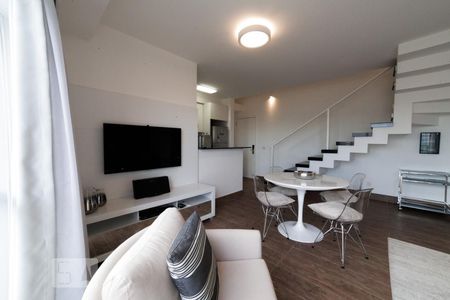 Sala de apartamento à venda com 1 quarto, 84m² em Vila Gertrudes, São Paulo
