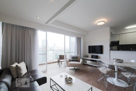 Sala de apartamento à venda com 1 quarto, 84m² em Vila Gertrudes, São Paulo