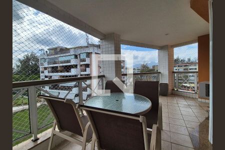 Varanda da Sala de apartamento para alugar com 3 quartos, 130m² em Barra da Tijuca, Rio de Janeiro